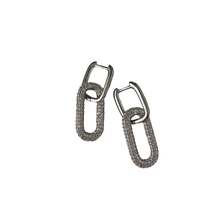 Load image into Gallery viewer, Silver Adora earrings