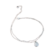 Naloži sliko v pregledovalnik galerije, Srebrna zapestnica za nogo