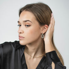 Load image into Gallery viewer, Silver Adora earrings