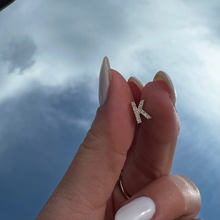 Load image into Gallery viewer, Mini letter earrings