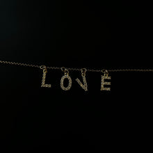 Load image into Gallery viewer, Sparkling letter necklace
