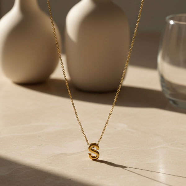 Mini letter necklace