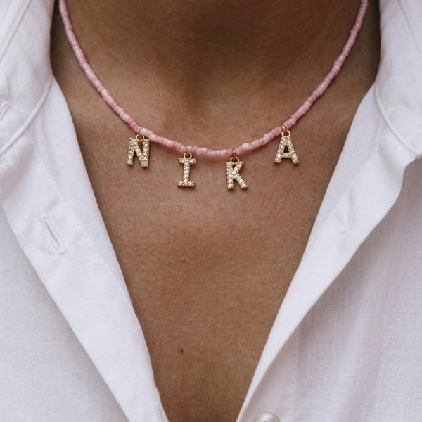 Summer name necklace